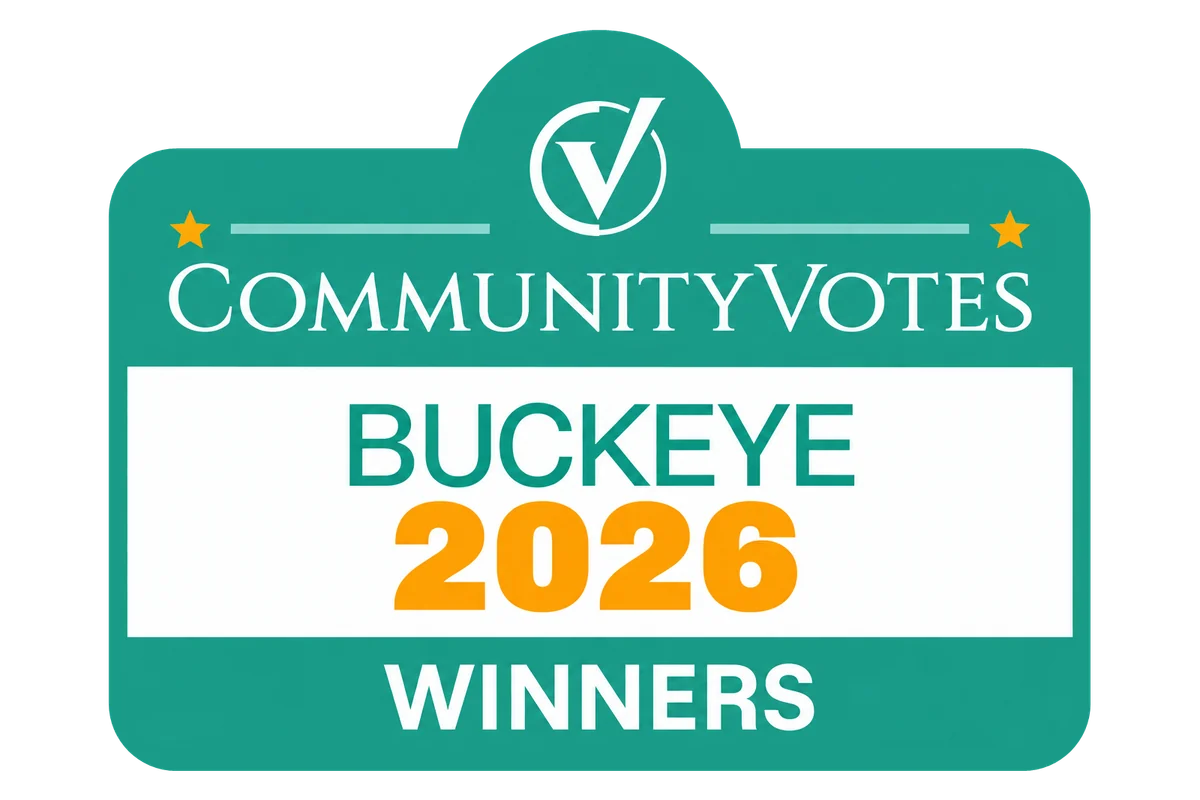 CommunityVotes Buckeye 2026 winners badge awarded to Miracle Pool Care for first place in the Pool Service category