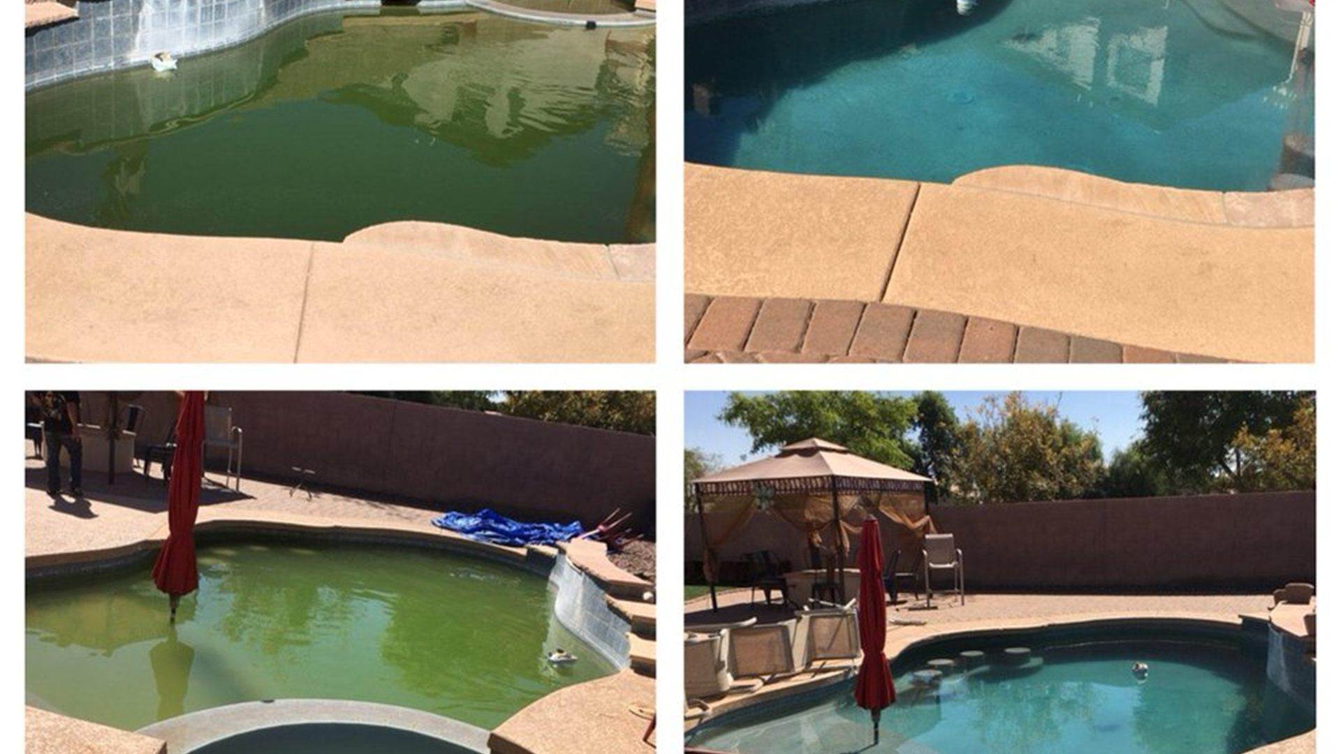 Pool filter and pump on a residential equipment pad
